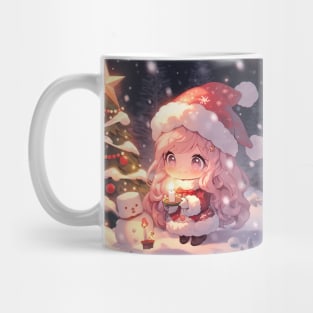 chibi girl christmas Mug